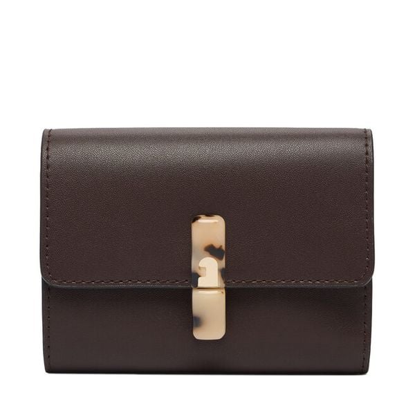 Portfel Furla. Brązowe portfele damskie Furla, bez wzorów. Za 674.99 zł.