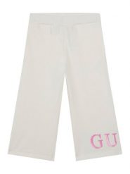 Guess Spodnie dresowe K6RB01 KA6R4 Biały Regular Fit. Białe spodnie dziewczęce Guess, z bawełny. Za 139.99 zł.