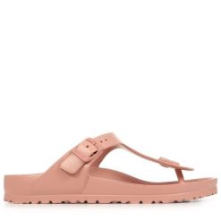 Klapki Birkenstock Gizeh Eva Damskie. Czerwone klapki damskie Birkenstock, bez wzorów, z materiału, bez obcasa. Za 311.00 zł.