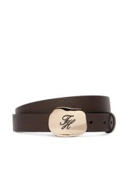 Tommy Hilfiger Pasek Th Plaque 2.5 Pebble AW0AW19152 Brązowy. Brązowe paski damskie Tommy Hilfiger, bez wzorów. Za 289.99 zł.