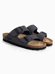 Sunbay Klapki "Balmain" w kolorze granatowym rozmiar: 38. Niebieskie klapki damskie Sunbay, bez wzorów, bez obcasa. Za 146.28 zł.