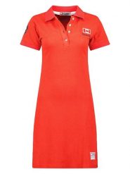 Canadian Peak Sukienka polo "Katcheak" w kolorze czerwonym rozmiar: S. Czerwone sukienki damskie Canadian Peak, s, bez wzorów, z bawełny, bez kołnierzyka, bez ramiączek, midi. Za 70.24 zł.