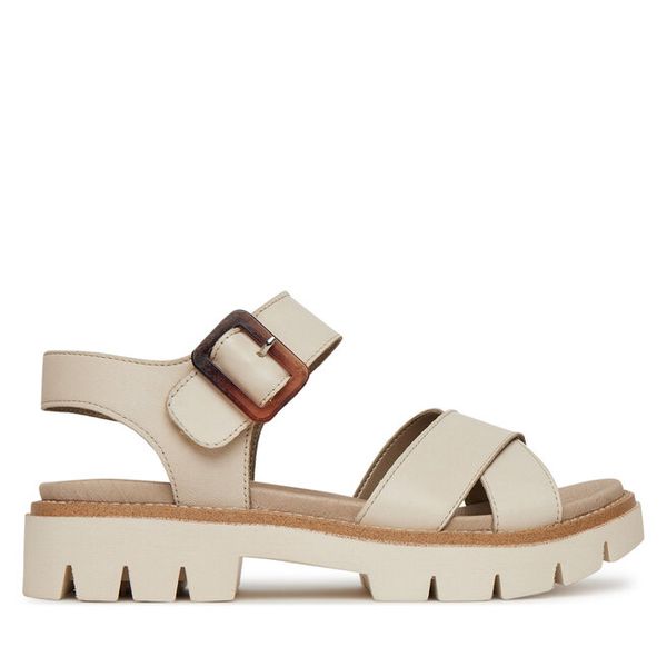 Sandały Remonte. Brązowe sandały damskie Remonte, bez wzorów, bez obcasa, na płaskiej podeszwie. Za 389.99 zł.