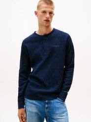 Tommy Jeans koszula z długim rękawem Mężczyźni Bawełna niebieski, L. Niebieskie koszule męskie Tommy Jeans, l, bez wzorów, z bawełny, bez kołnierzyka, bez ramiączek. Za 229.95 zł.