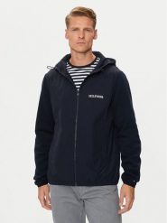 Tommy Hilfiger Kurtka przejściowa Monotype MW0MW35562 Granatowy Regular Fit. Niebieskie kurtki męskie Tommy Hilfiger, m, bez wzorów, z bawełny, bez kaptura. Za 659.99 zł.