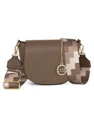 Mia Tomazzi Skórzana torebka w kolorze szarobrązowym - 19 x 17 x 6,5 cm rozmiar: onesize. Brązowe torebki klasyczne damskie Mia Tomazzi, bez wzorów, z materiału, bez dodatków. Za 290.57 zł.