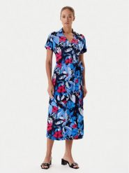 Tatuum Sukienka letnia Zerwi T2542.976 Niebieski Regular Fit. Niebieskie sukienki damskie Tatuum, na lato, bez wzorów, z wiskozy, bez kołnierzyka, bez ramiączek. Za 341.99 zł.