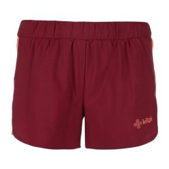 Funkcjonalne spodenki damskie Kilpi LAPINA-W. Czerwone szorty damskie Kilpi, bez wzorów, z materiału, sportowe. Za 129.00 zł.