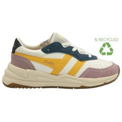 Buty damskie Gola Saturn Quadrant. Białe buty sportowe na co dzień damskie Gola, bez wzorów, z gumy, na jogę i pilates. Za 596.00 zł.