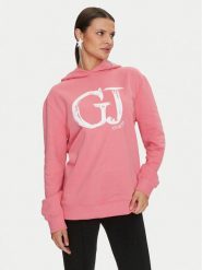Guess Bluza Sara V4YQ00 K68I4 Różowy Relaxed Fit. Czerwone bluzy bez kaptura damskie Guess, s, z bawełny. Za 189.99 zł.