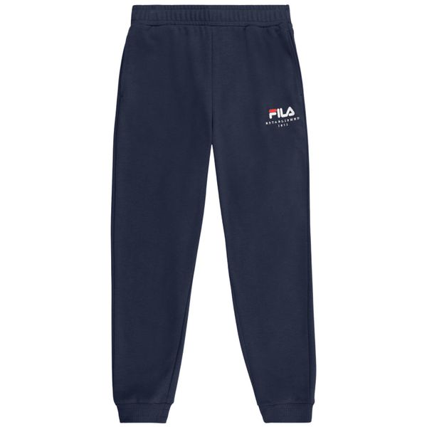 Spodnie do biegania Fila Valsera. Niebieskie spodnie sportowe damskie Fila, m, z bawełny, do biegania. Za 180.99 zł.