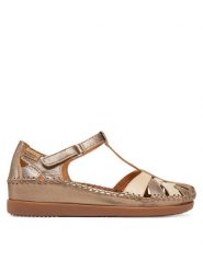 Pikolinos Sandały W8K-0705Clc1 Beżowy. Brązowe sandały damskie Pikolinos, bez wzorów, ze skóry, bez obcasa, na płaskiej podeszwie. Za 519.99 zł.