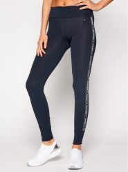 Tommy Hilfiger Legginsy UW0UW00563 Granatowy Slim Fit. Niebieskie legginsy damskie Tommy Hilfiger, xs, bez wzorów, z bawełny. Za 149.99 zł.