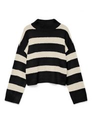 Vero Moda Sweter w kolorze czarnym rozmiar: L. Czarne golfy damskie Vero Moda, l, bez kołnierzyka. Za 95.92 zł.