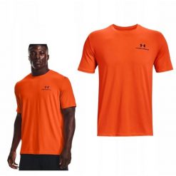 Męski T-Shirt Sportowy Under Armour Rush 825 Energy. Brązowe t-shirty męskie Under Armour, m, bez wzorów, bez kołnierzyka. Za 173.87 zł.
