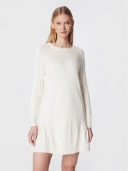 TWINSET Sukienka dzianinowa 222TT3280 Écru Regular Fit. Sukienki damskie Twinset, l, bez wzorów, z dzianiny, bez kołnierzyka, bez ramiączek. Za 629.99 zł.