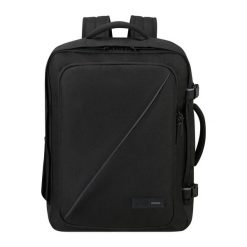 Zwykły plecak American Tourister M. Czarne plecaki damskie AMERICAN TOURISTER, bez wzorów, z materiału. Za 261.50 zł.