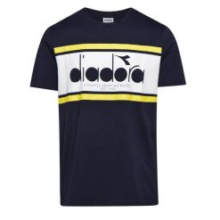 Koszulka męska DIADORA SS T-SHIRT SPECTRA OC. Niebieskie t-shirty męskie Diadora, m, bez wzorów, bez kołnierzyka. Za 49.99 zł.