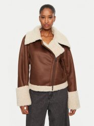 Bardot Kożuch Finn 59543JB1 Brązowy Regular Fit. Brązowe futra damskie BARDOT, l. Za 869.99 zł.