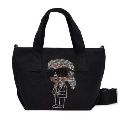 Torebka KARL LAGERFELD. Czarne torebki klasyczne damskie Karl Lagerfeld, bez wzorów, bez dodatków. Za 299.99 zł.