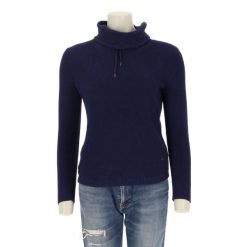 Second life - Damski sweter w granatowym kolorze - Stan bardzo dobry. Niebieskie swetry klasyczne damskie Ralph Lauren, bez kołnierzyka. Za 127.76 zł.