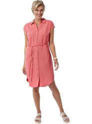 WITT WEIDEN Sukienka koszulowa w kolorze jasnoróżowym rozmiar: 36. Różowe sukienki damskie WITT WEIDEN, na co dzień, bez wzorów, z bawełny, bez kołnierzyka, bez ramiączek, midi, koszulowe. Za 56.95 zł.