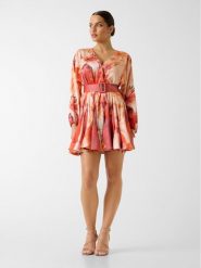 Marciano Guess Sukienka codzienna 181765 Pomarańczowy Classic Fit. Brązowe sukienki damskie Marciano Guess, na co dzień, z aplikacjami, bez kołnierzyka, bez ramiączek, proste. Za 1,089.00 zł.