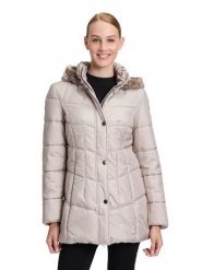 Betty Barclay Płaszcz pikowany w kolorze beżowym rozmiar: 44. Brązowe płaszcze damskie Betty Barclay, bez wzorów. Za 261.67 zł.