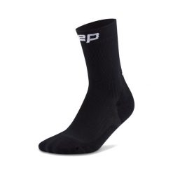 Męskie krótkie skarpety kompresyjne sportowe Core Run do połowy łydki CEP. Czarne skarpetki męskie CEP, bez wzorów, z elastanu. Za 79.00 zł.