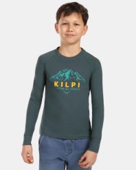 Chłopięca koszulka long-sleeve Kilpi VERATI-JB. Zielone koszulki męskie z długim rękawem Kilpi, z bawełny. Za 91.56 zł.