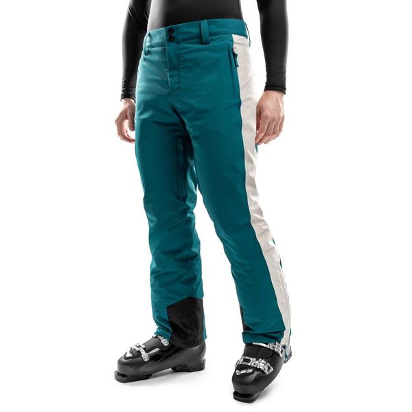 Męskie spodnie narciarskie Sporty zimowe Siroko P3 Zürs. Zielone spodnie materiałowe męskie SIROKO, bez wzorów, z materiału, sportowe. Za 841.00 zł.