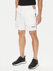 BOSS Szorty sportowe S_T-Match 50541370 Biały Regular Fit. Białe szorty męskie Boss, m, z syntetyku. Za 369.99 zł.
