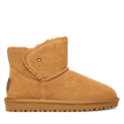 Śniegowce Pepe Jeans. Brązowe śniegowce damskie Pepe Jeans, z jeansu. Za 369.99 zł.