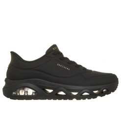 Buty sportowe damskie Skechers Uno Glide Step Glide On Air. Czarne buty sportowe na co dzień damskie Skechers, bez wzorów, ze skóry. Za 380.00 zł.
