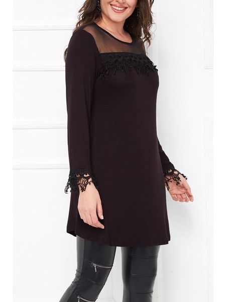 Milan Kiss Tunika w kolorze brązowym rozmiar: XL. Brązowe tuniki damskie Milan Kiss, na co dzień, xl, bez wzorów, z koronki, bez kołnierzyka, bez ramiączek. Za 60.99 zł.