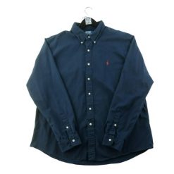 Second life - Koszula klasyczna męska jednolita Custom Fit - Jak nowy. Niebieskie koszule męskie Ralph Lauren, l, bez wzorów, bez kołnierzyka, bez ramiączek. Za 212.96 zł.