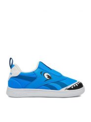 Reebok Sneakersy EO-CLUB C REVENGE SLIP-ON 100246209 Niebieski. Niebieskie buty sportowe chłopięce Reebok, bez wzorów, z materiału, bez zapięcia. Za 159.99 zł.