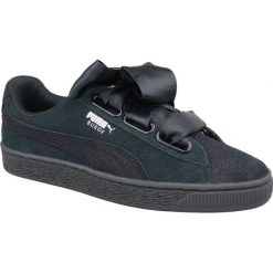 Buty Puma Suede Heart Pebble W 365210-04. Czarne buty sportowe na co dzień damskie Puma, bez wzorów, z materiału, Puma Suede. W wyprzedaży za 279.00 zł.