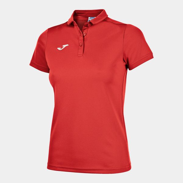 Koszulka polo do tenisa damska Joma Hobby. Czerwone bluzki damskie Joma, xl, bez wzorów, sportowe, bez kołnierzyka, bez ramiączek. W wyprzedaży za 107.80 zł.