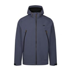 Trespass Hubbard - Męska kurtka softshell Bluetone. Niebieskie kurtki softshell damskie Trespass, m, z aplikacjami, z gumy, bez kaptura. Za 438.99 zł.