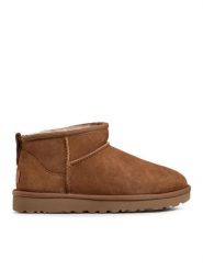 Ugg Śniegowce W Classic Ultra Mini 1116109 Brązowy. Brązowe śniegowce damskie Ugg, ze skóry. Za 639.99 zł.