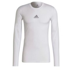 Koszulka Termoaktywna Męska adidas TechFit Compression. Białe bielizna termoaktywna męska Adidas, m, bez wzorów. Za 149.00 zł.