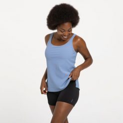 Strój jednoczęściowy pływacki damski Nabaiji Heva Tetia tankini i szorty. Czarne spodenki sportowe damskie NABAIJI, l, bez wzorów. Za 119.99 zł.