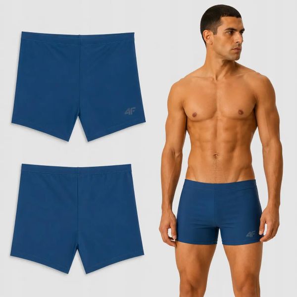 KĄPIELÓWKI MĘSKIE 4F BOKSERKI NA BASEN NA PLAŻĘ 3XL M057 SS26. Zielone kąpielówki męskie 4f, m, bez wzorów, z materiału, do pływania. Za 40.87 zł.