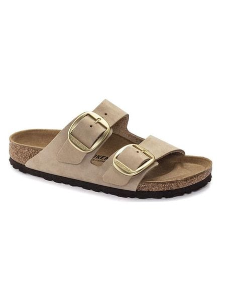 Birkenstock Klapki "Uneek" w kolorze czarnym rozmiar: 38. Brązowe klapki damskie Birkenstock, bez wzorów, bez obcasa. Za 409.95 zł.