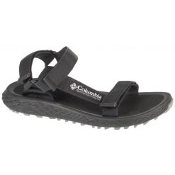 Sandały Columbia Konos Globetrot Sandal 2126931010 czarne. Czarne sandały męskie z gumy, bez zapięcia. W wyprzedaży za 302.87 zł.