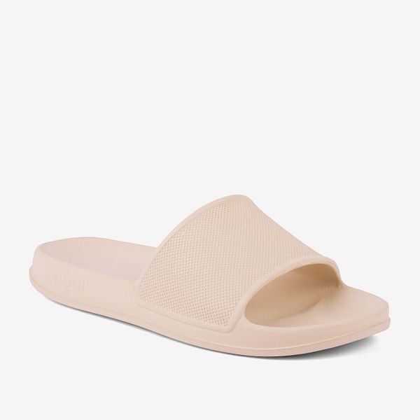 Klapki damskie Coqui. Brązowe klapki damskie Coqui, bez wzorów, bez obcasa. Za 132.99 zł.