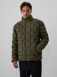 4F Kurtka z wypełnieniem syntetycznym męska - khaki 3XL. Brązowe kurtki treningowe męskie 4f, m, bez wzorów, z materiału. Za 349.99 zł.