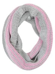 Döll Szal-koło w kolorze szaro-jasnoróżowym rozmiar: 18x110 cm. Różowe szaliki dziecięce Doll, z materiału, bez ramiączek. Za 30.78 zł.