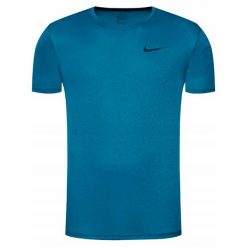 T-shirt Męski Sportowy Nike Pro Dri-Fit. Niebieskie t-shirty męskie Nike, m, bez wzorów, bez kołnierzyka. Za 136.40 zł.
